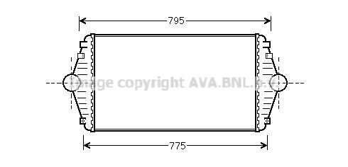 AVA QUALITY COOLING Kompressoriõhu radiaator CN4086